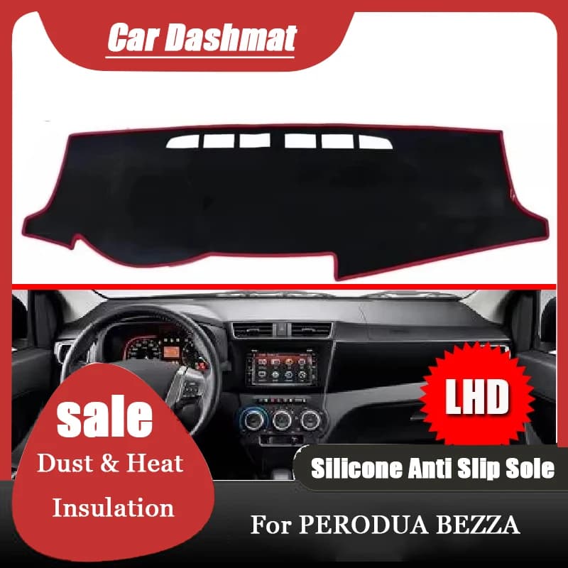 ZUIMI Dashboard Cover For PERODUA For BEZZA LHD RHD Dash Mat Dashmat Dash Board Cover Pad Sun Shade Dust & Heat Insulation