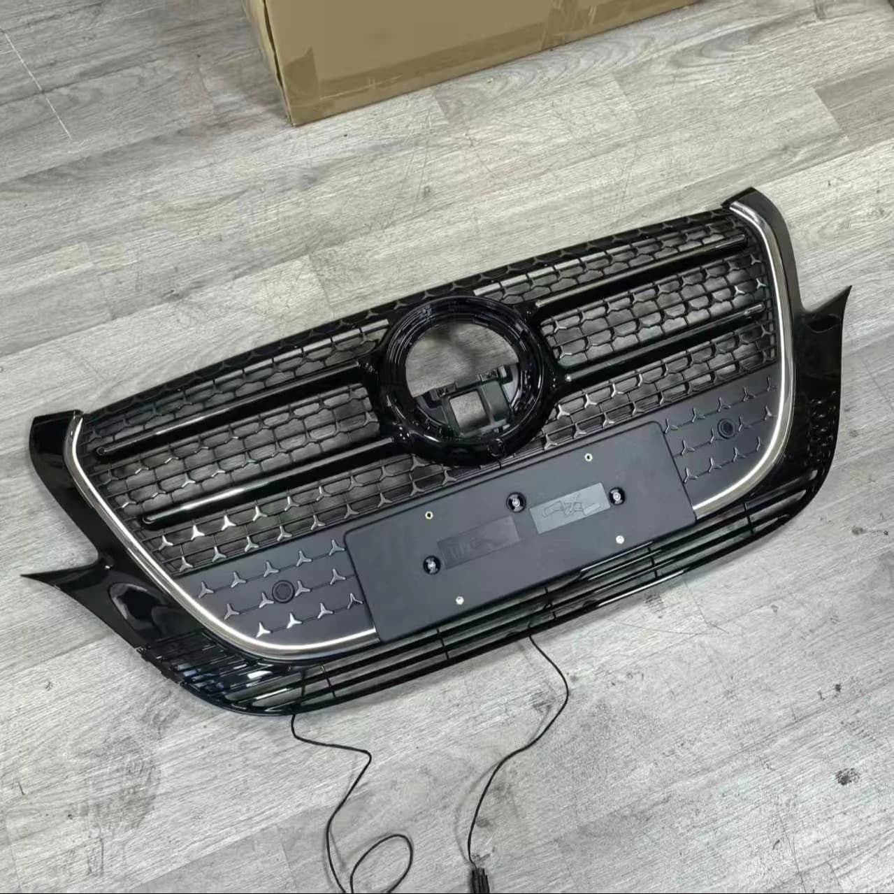 High Quality ABS Carbon Black Luxury Front Grille Car Bodykit