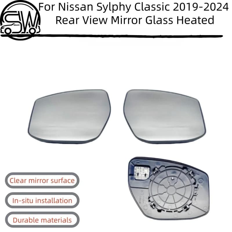 For Nissan Sylphy Classic 2019-2024 Rear View Mirror Glass Heated