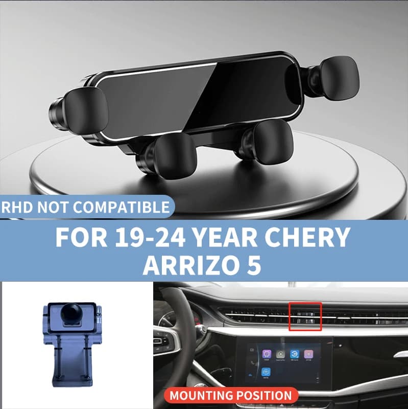 Suitable for 2019-2024 Arrizo 5 car phone holder, comes with a dedicated mounting base and adjustable rotation