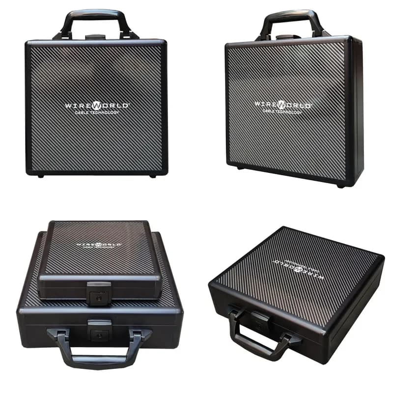 Customizable-Carbon Fiber Textured Storage Aluminum Box Customized Aluminum Alloy Suitcase Portable Equipment Tool Display