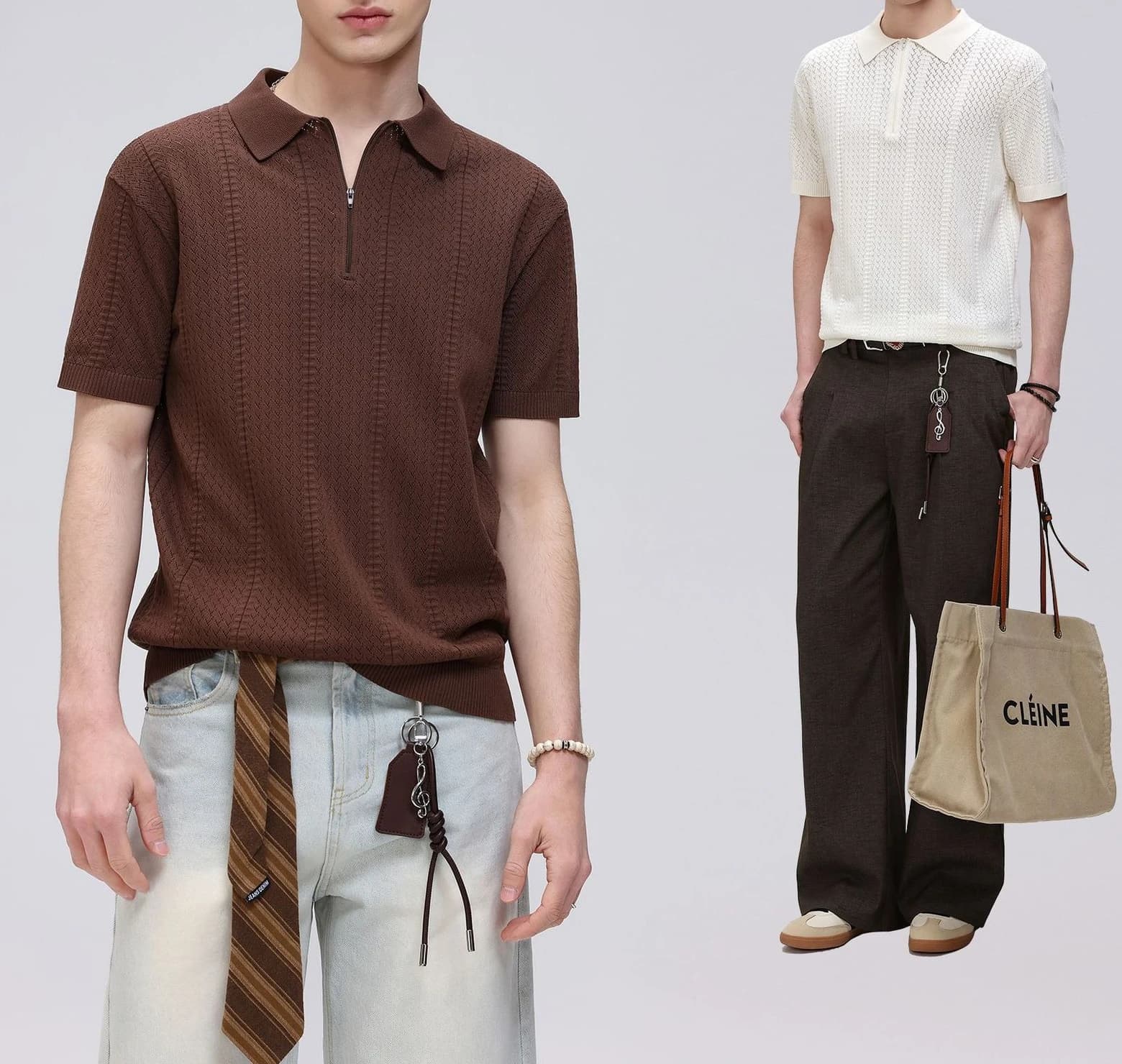 2026 Summer New Old Money Short-sleeved Men's Casual Business Polo Shirt Slim Fit Breathable Lapel Breathable Commuting T-shirt