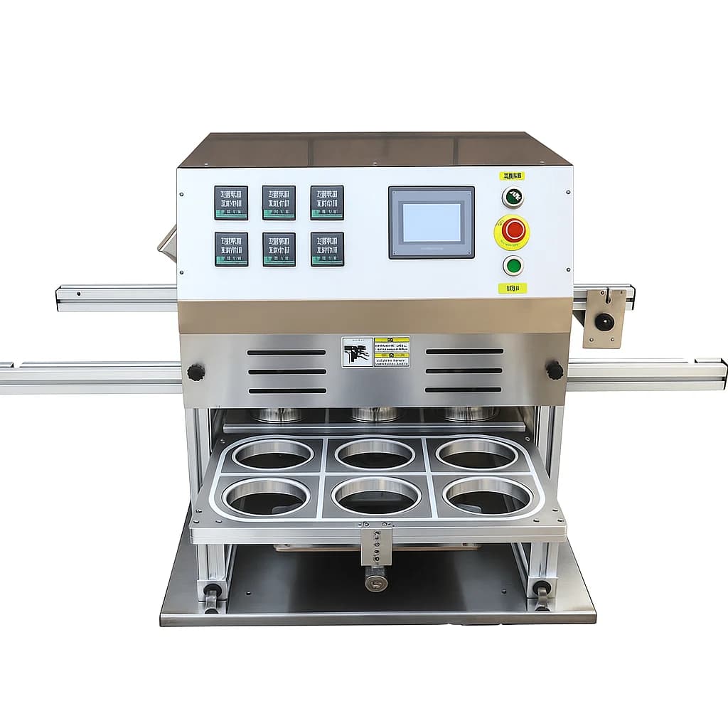 Food Container and Meal Box Packaging Equipment for Catering Central Kitchen and Takeaway Use Meal Tray Sealing Machine