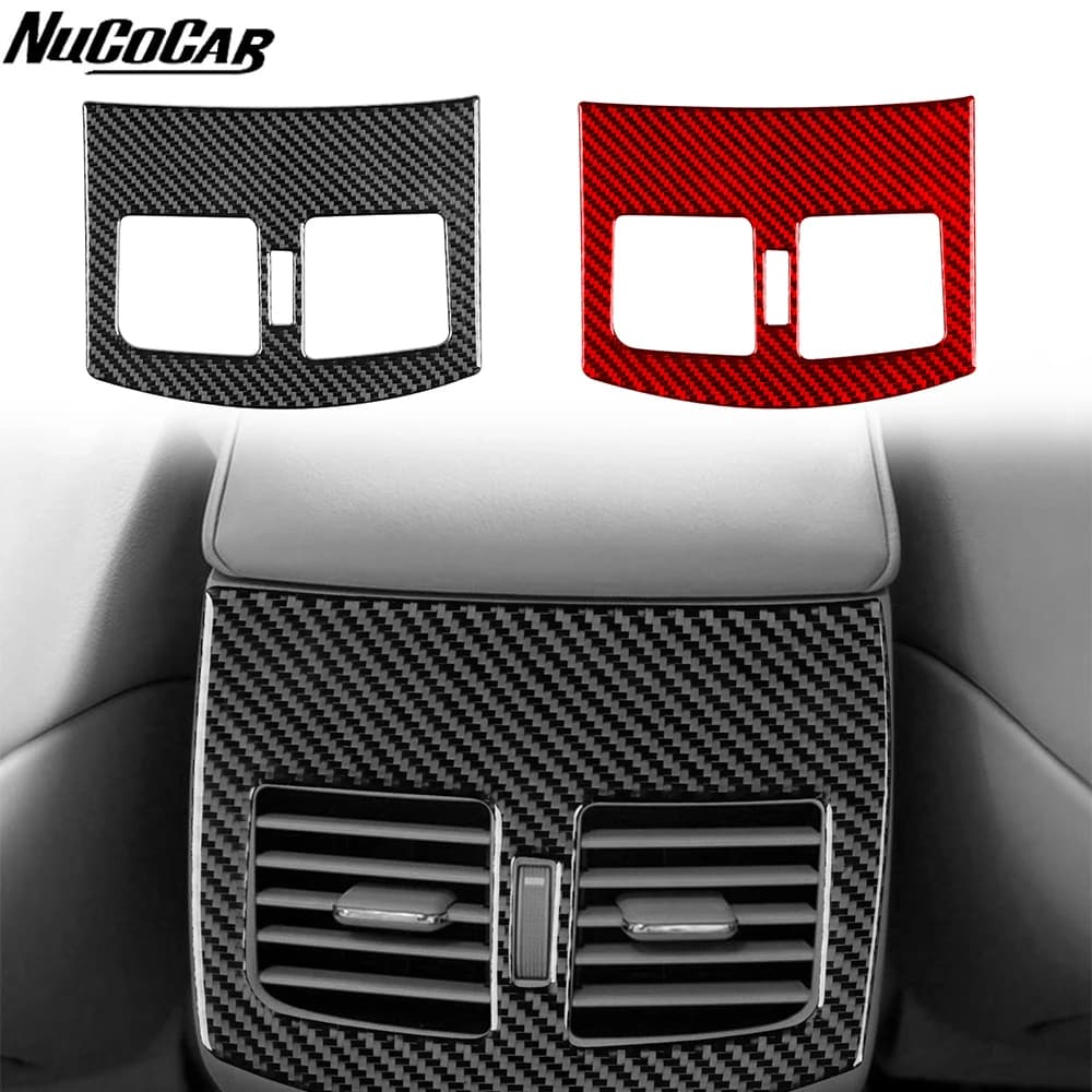For Lexus ES ES350 ES240 2006-2012 Carbon Fiber Rear centre air vent Panel Cover Car Accessories Interior Decorative Stickers
