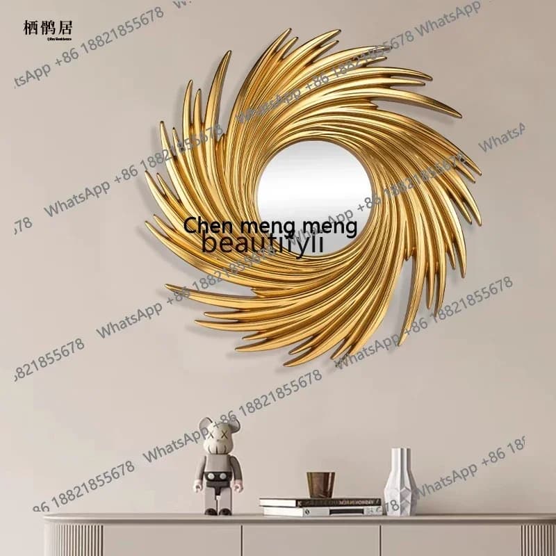 D178  Nordic light luxury style, dressing mirror, living room entrance creative decorative mirror, bedroom wall-mounted makeup m