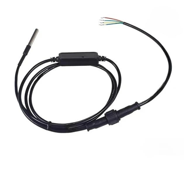DS18B20 Waterproof Temperature Sensor Transmitter - RS485 Collector Module for Industrial Liquid Measurement