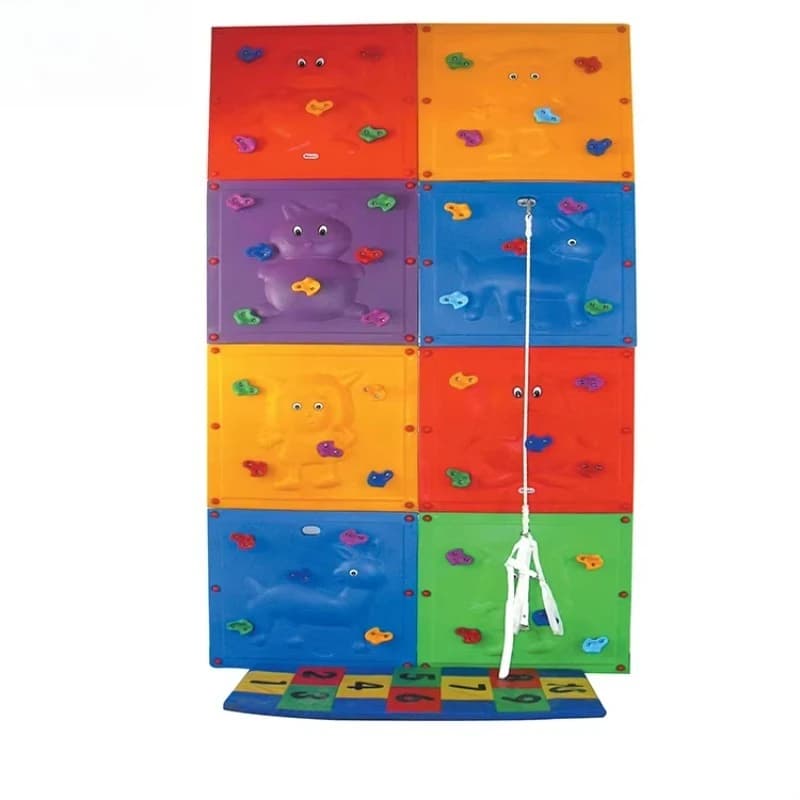 Outdoor plastic mobile climbing wall environmental protection plastic weather resistance