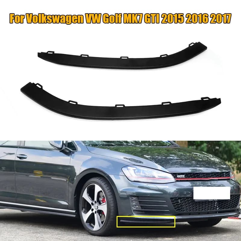 5GG8059039B9 Car Front Bumper Lip Lower Spoiler Air Deflector Valance Trim For Volkswagen VW Golf MK7 GTI 2015 2016 2017