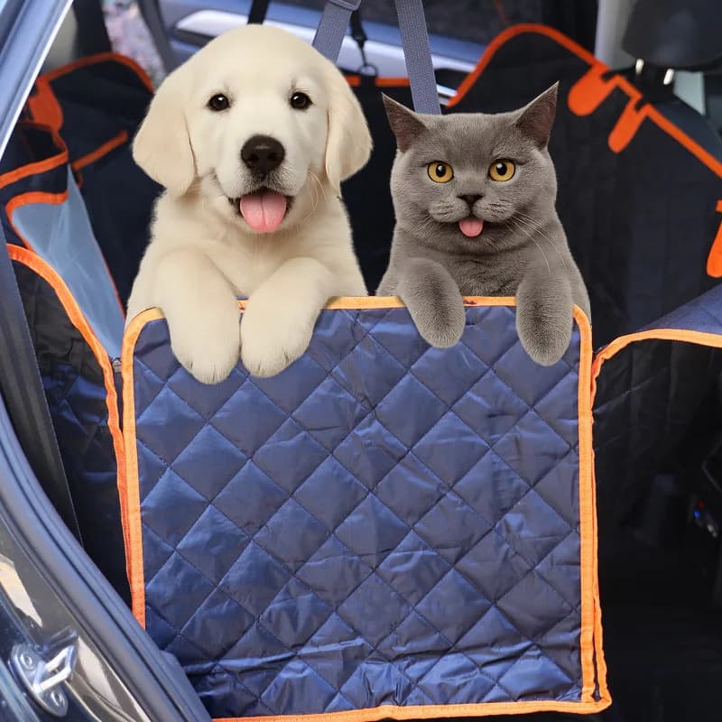 Pet rear seat cushion in the car waterproof and anti-dirty dog car artifact isolation pad car kennel