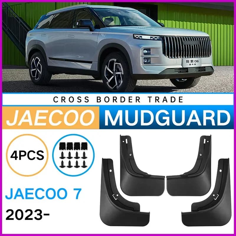 Mudflaps Mudguards Fit for Jaecoo 7 2023-2024 Mudguards Tire Fenders for Chery 06 TJ-1 Mud Flaps Wheel Guards Accessories 4xTyre