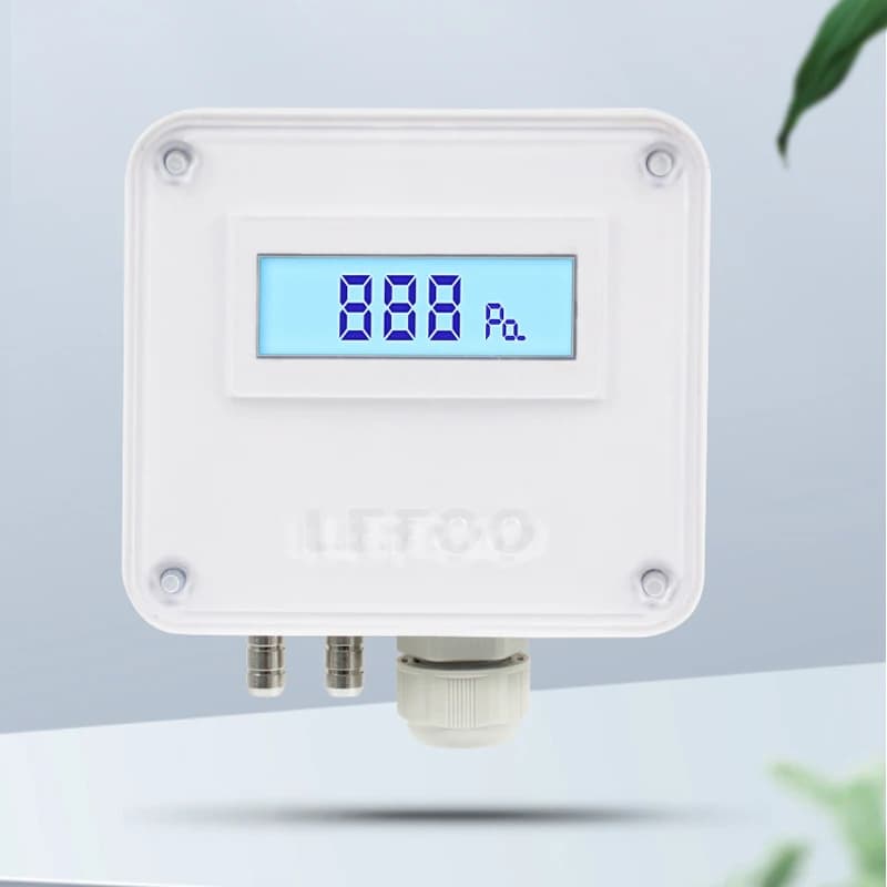 Digital Display Differential Pressure Sensor Micro Differential Pressure Transmitter 4-20mA Air Pressure/Negative Pressure