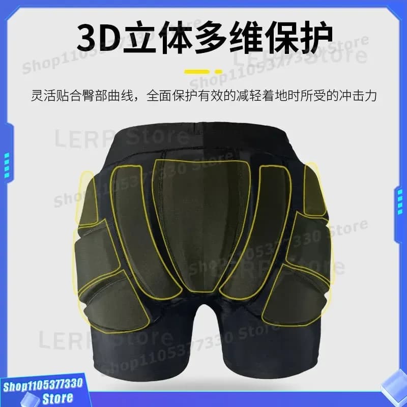 Kids Roller Skating Hip Pads Protective Shorts Anti Fall Cushion for Skateboard Skiing Outdoor Sports Safety Gear Breathable