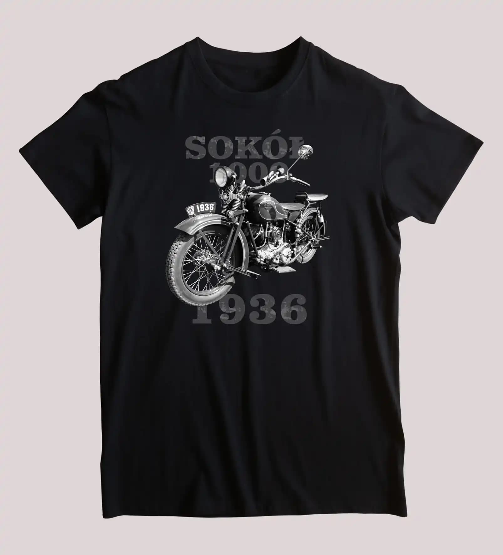 Poland Sokół 1000 Classic Motorcycle T-Shirt 100% Cotton O-Neck Summer Short Sleeve Casual Mens T-shirt Size S-3XL