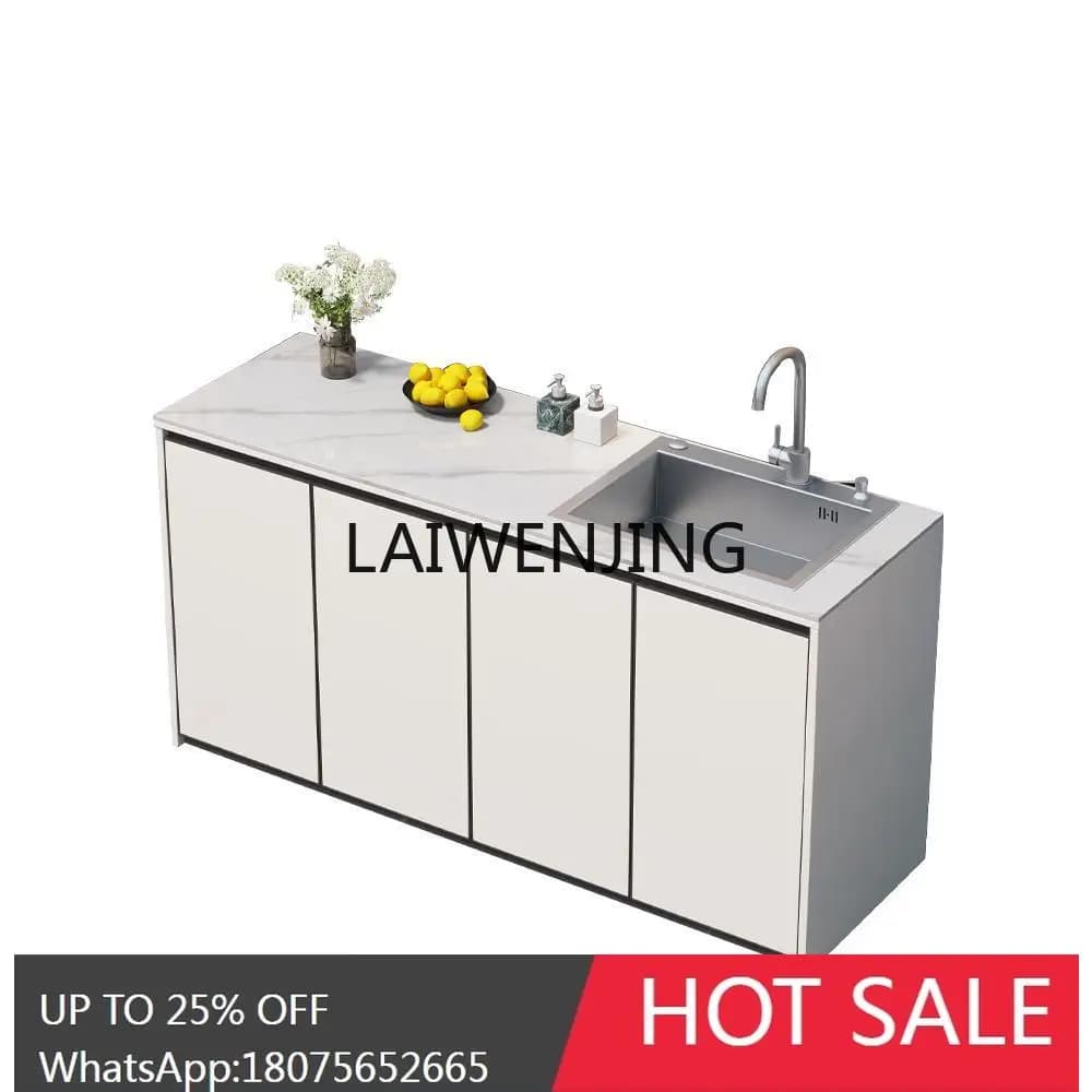 MJY all-aluminum alloy rock slab sink basin integrated cabinet outdoor waterproof and sunscreen sink cabinet