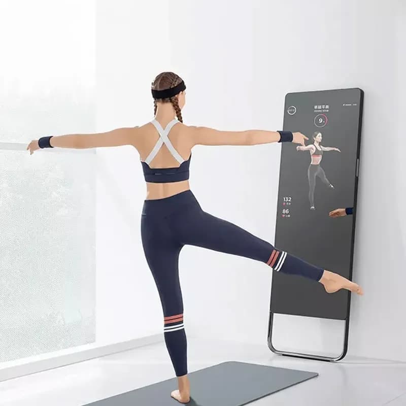 Chinese Factory Standing Android Lcd Touch Screen Display Smart Fitness Mirror