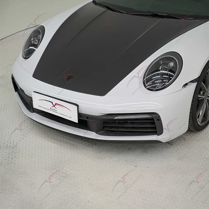 Car Modification Original Carbon Fiber Car Hood Engine Hood Bonnets for Porsche 992 2019-2023 Body Kit Upgraded Accessories