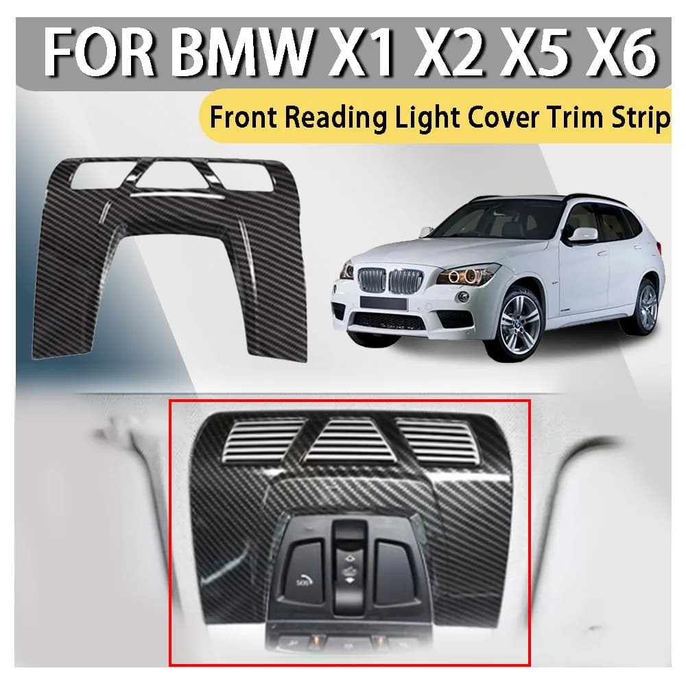 ABS Plastic Car Decoration Cars Accessories Front Reading Light Cover Trim Strip For BMW X1 X2 X5 X6 Car Styling