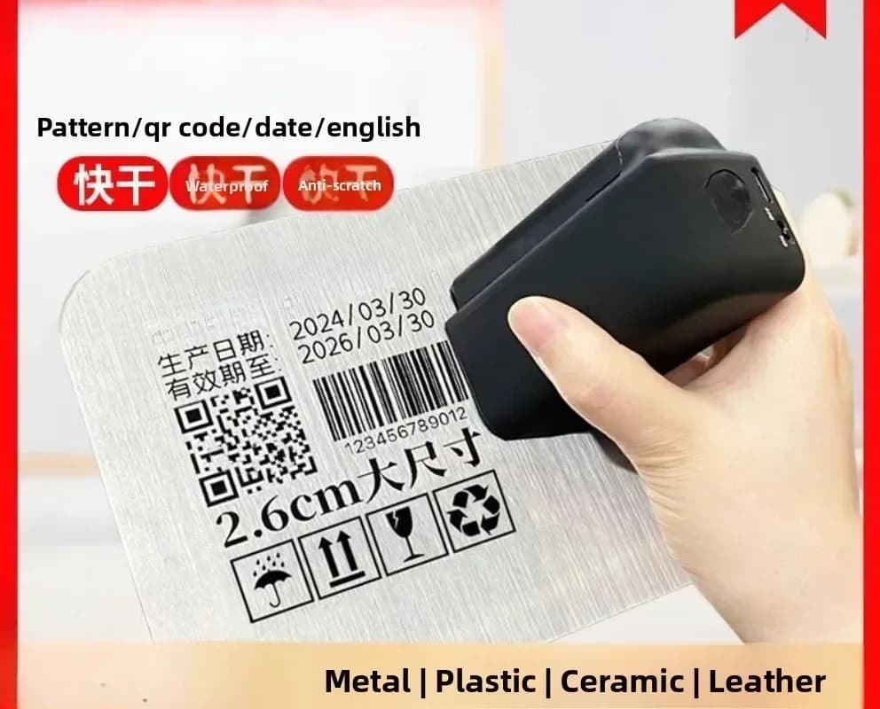 Quick-drying waterproof portable mini inkjet printer