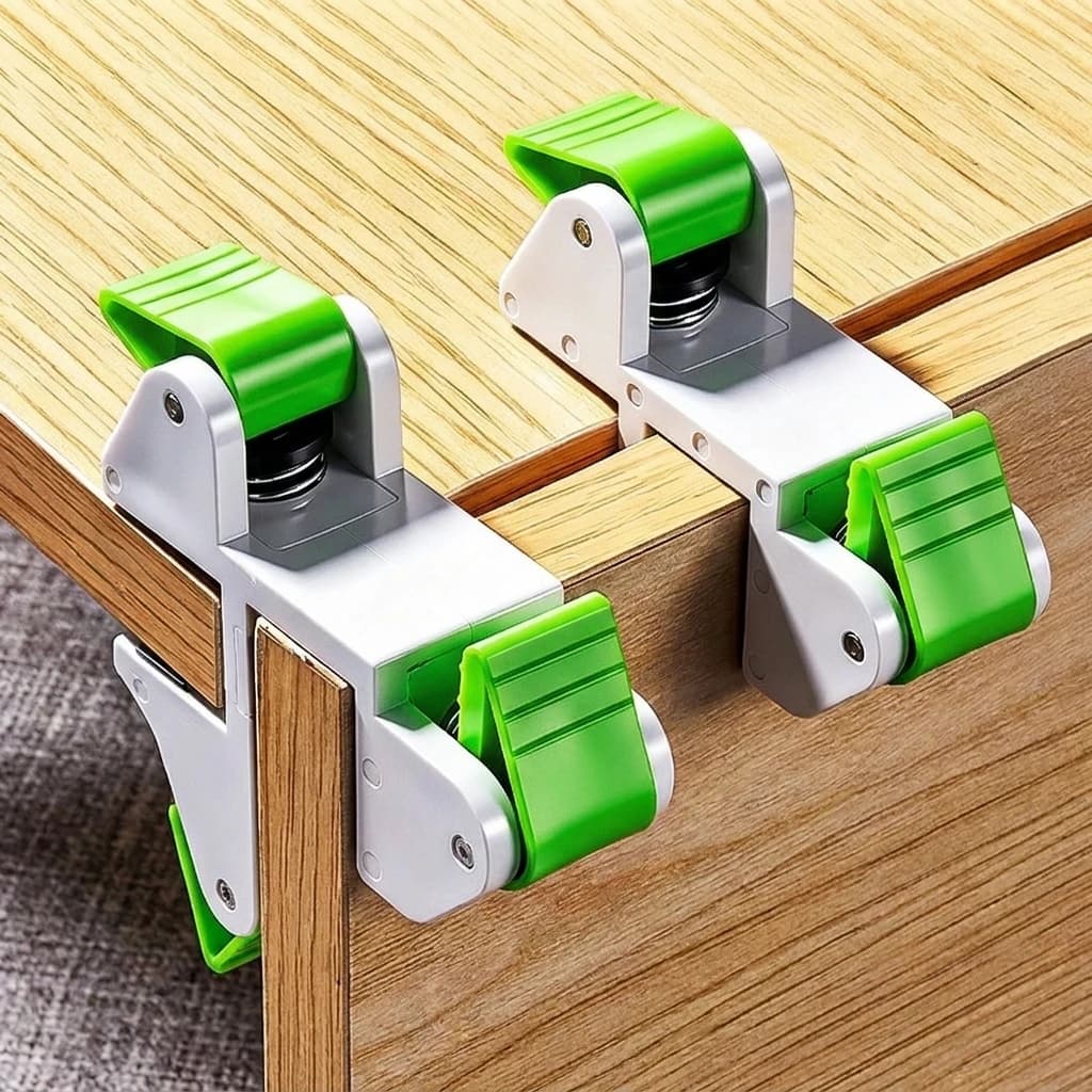 YGTITAN Woodworking Edge Banding Clamp, Quick Grip Panel Alignment Jig, Cabinet Install Tool, ABS, 80mm
