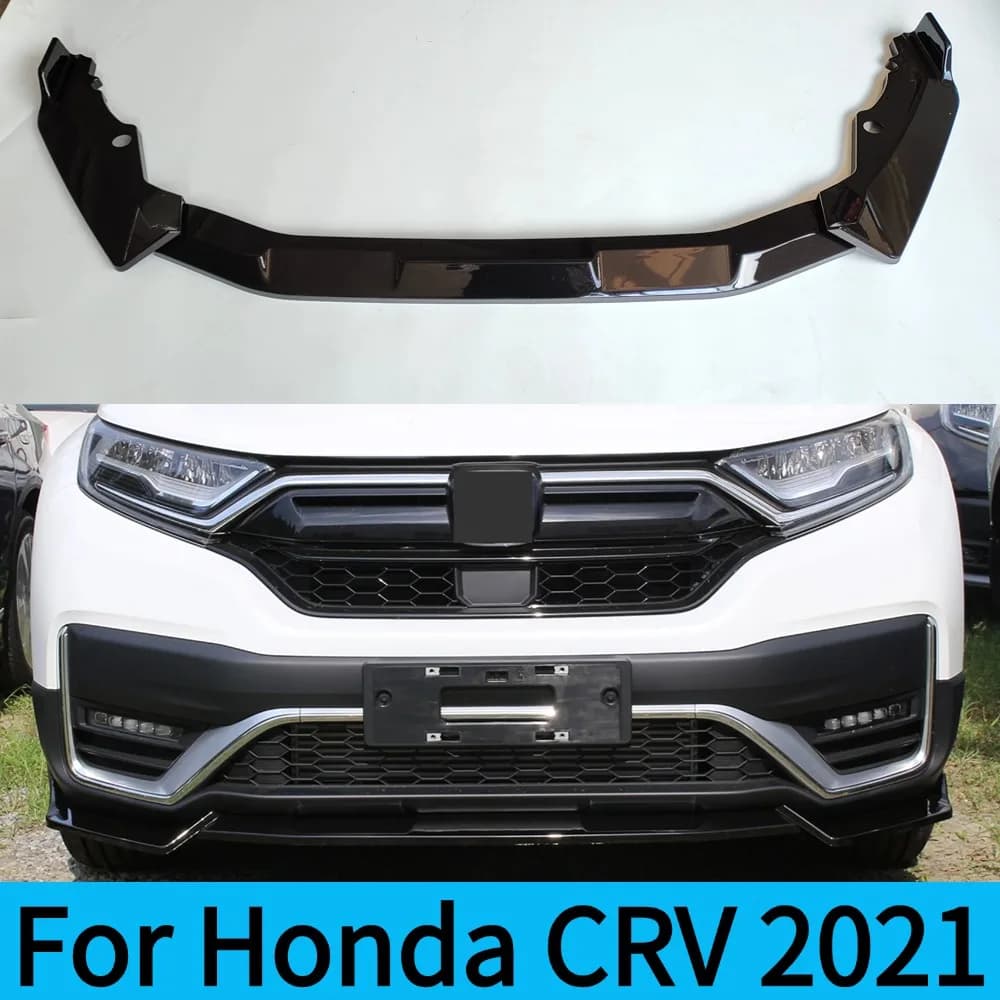 For2021 Honda CR-V  Detachable Front Lip Chin Bumper Spoiler Body Kit Lip Deflector Diffuser - Car Accessory for Enhanced Aesthe
