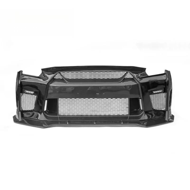 Autofabrik High Quality Semi-Carbon Fiber Bumper & Front Lip Spoiler Fit GTR R35 2008-2019 Car Kit Excellent