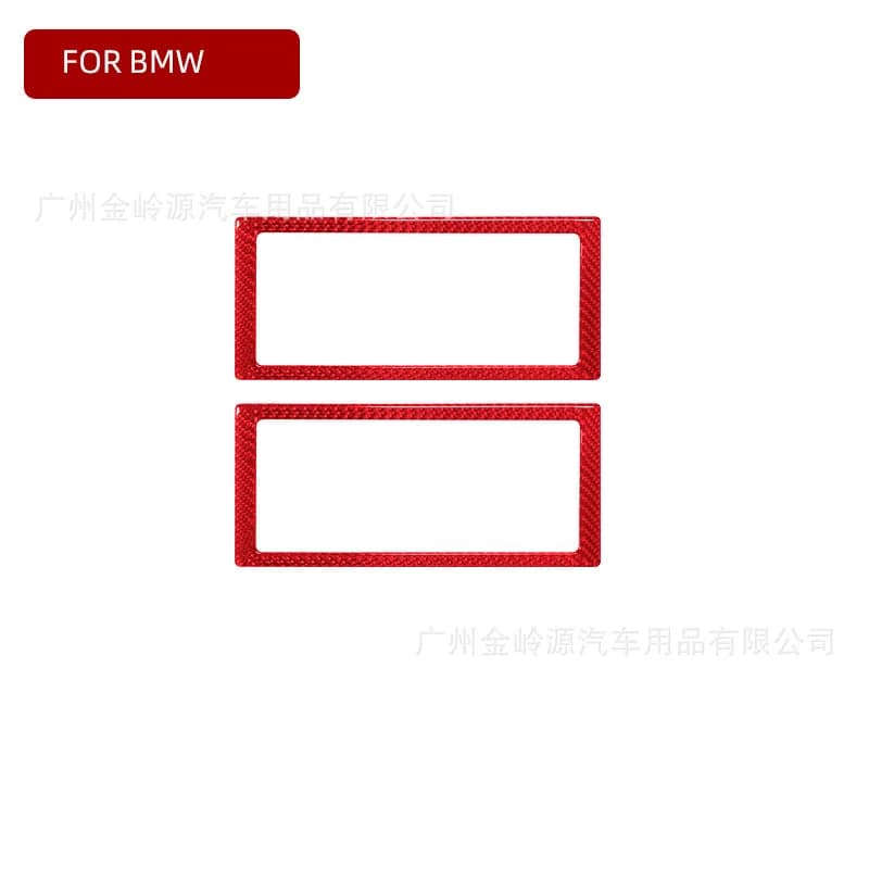 For 00-06 BMW X5 Car Interior Modification Carbon Fiber Vent Top Decorative Sticker