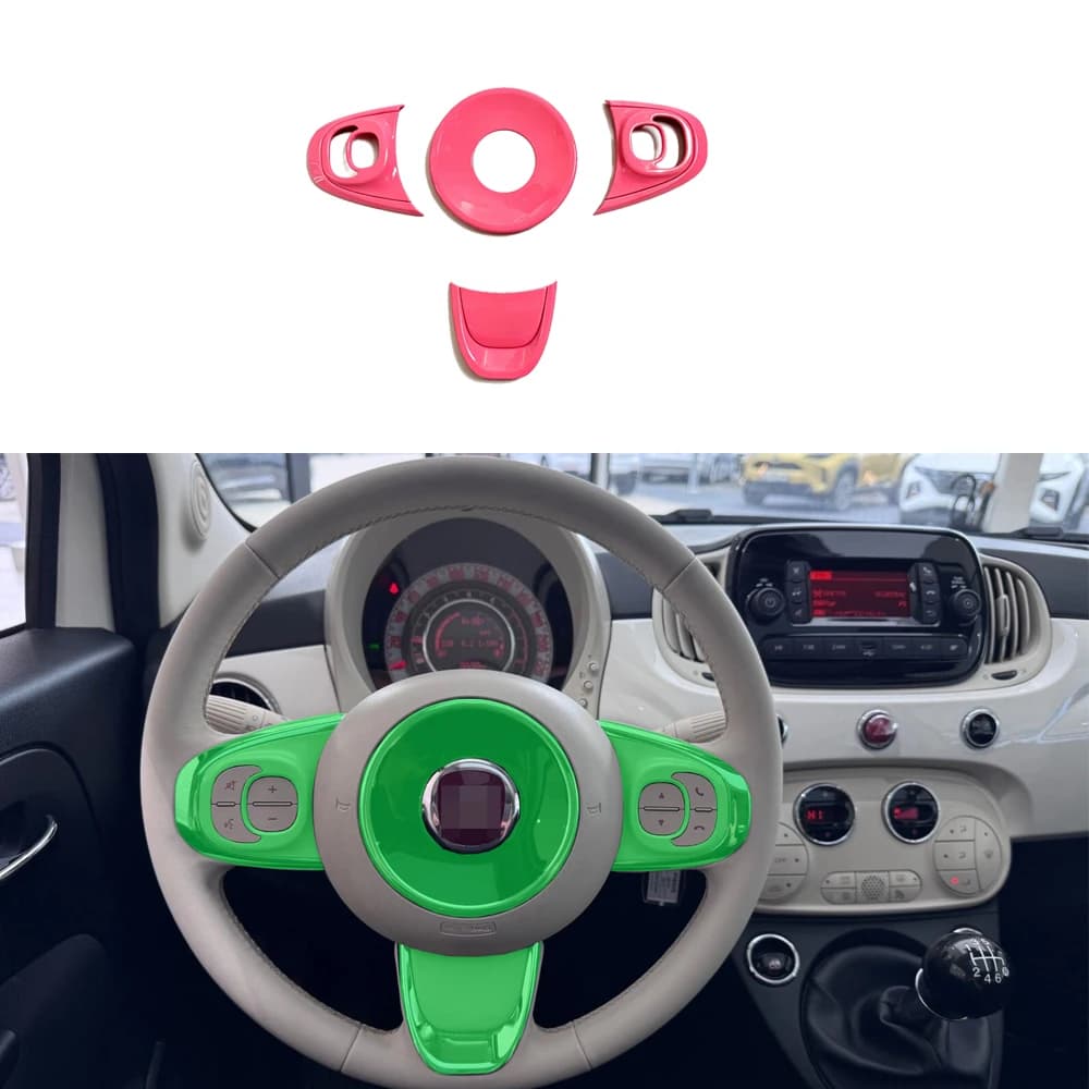 Suitable for Fiat 500 steering wheel trim