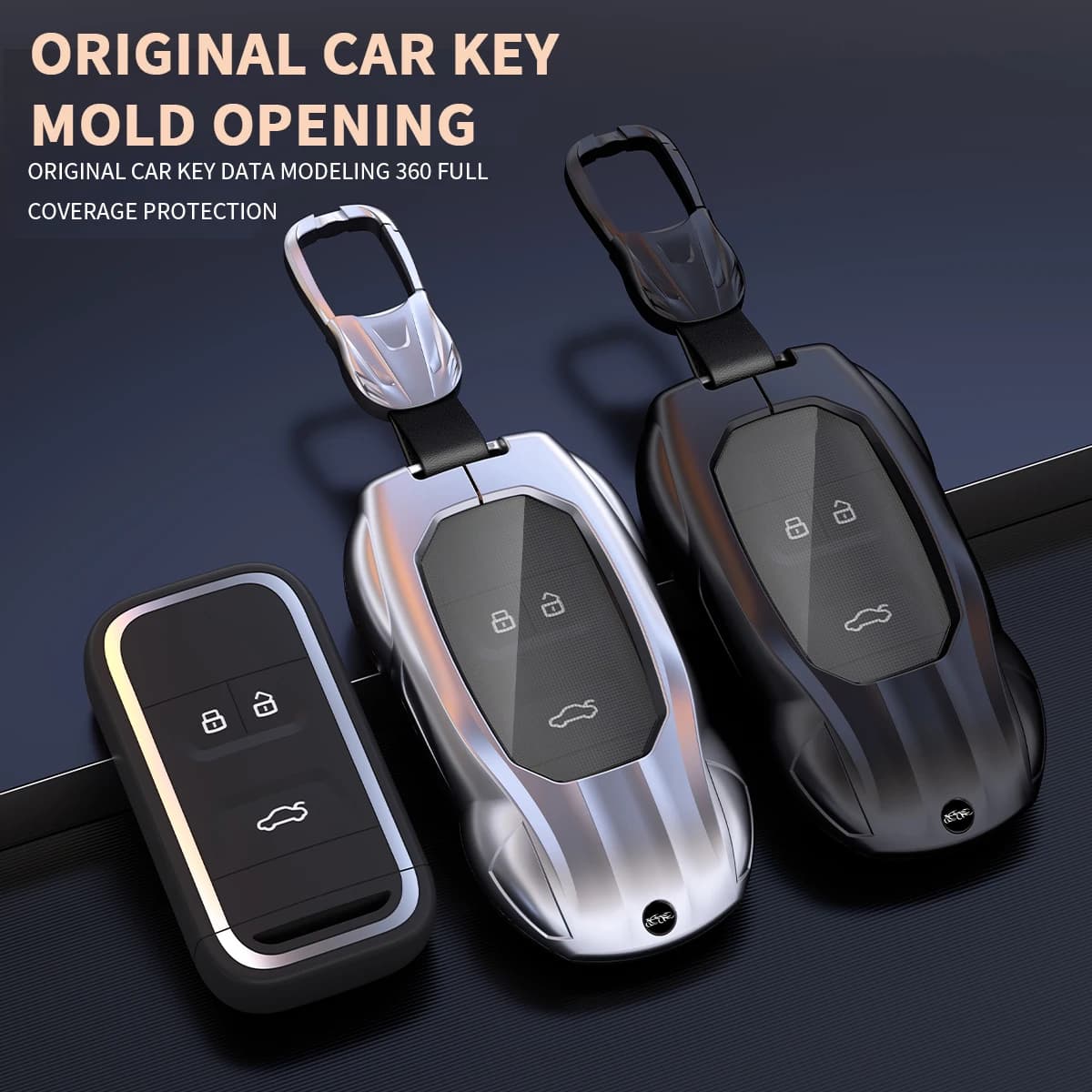 Silicone Car Smart Key Case Cover for Chery Arrizo Tiggo 3 5X 4 8 Glx 7 2019 2020 Protector Keychain Accessories Metal Shell