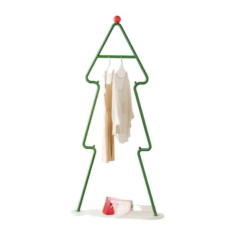 Christmas tree hanger floor-to-ceiling bedroom coat rack floor-to-ceiling vertical storage simple household bedside rack