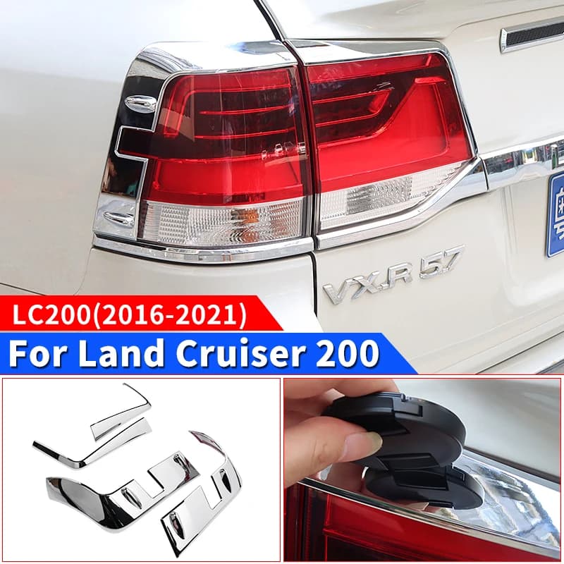 For 2016-2021 Toyota Land Cruiser 200 Tail lamp cover LC200 FJ200 Exterior Modification Accessories body kit upgraded Tuning