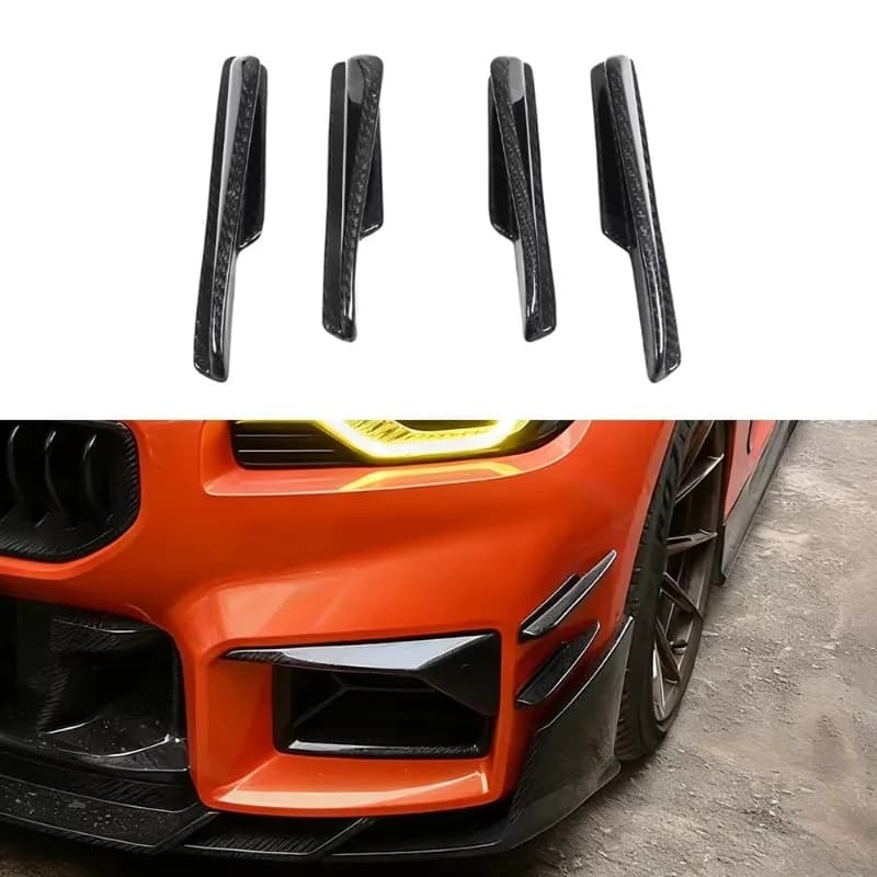 For BMW M2 G87 Dry Carbon Fiber Side Fender Cover and Car Bumper Air Vent Trim SK Style New Condition Car Accessories