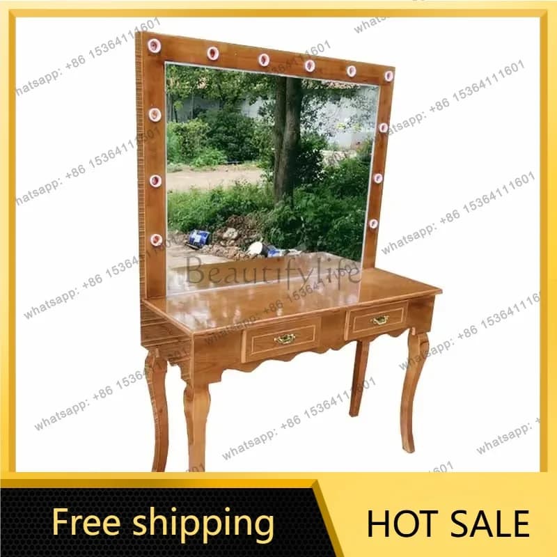 Best Sellers Wood Luxury Box Dresser Eithe Girl Stool Nordic Women Wooden Hotel Dressing Table Storage Makeup Comoda Pra Quarto