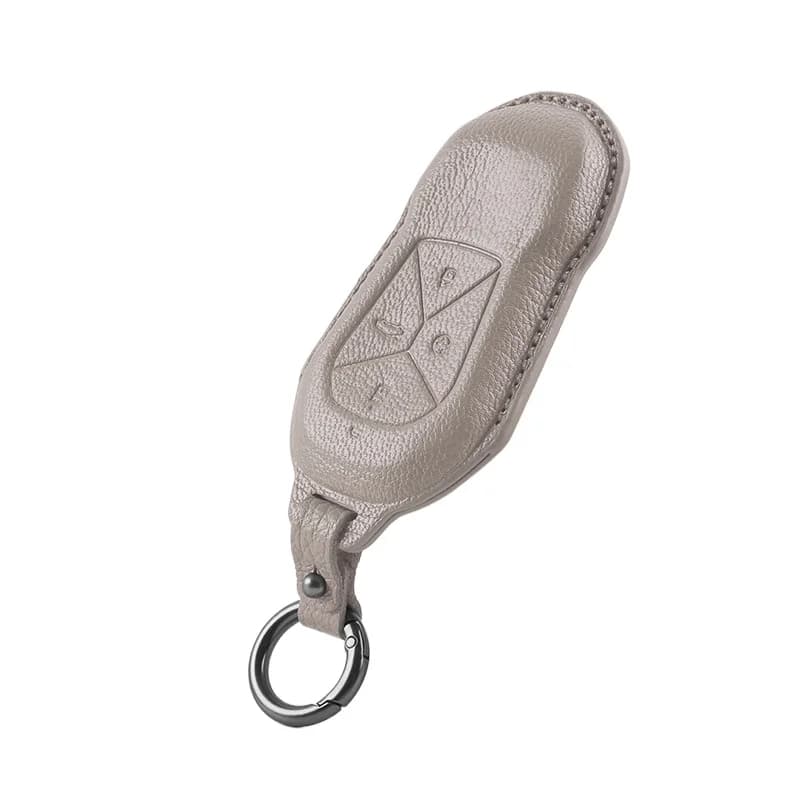 Premium Sheep Leather Key Cover Case for Xpeng P7 / P5 / G3 / G6 / G9 (2024) - Protective Key Fob Shell Keybag