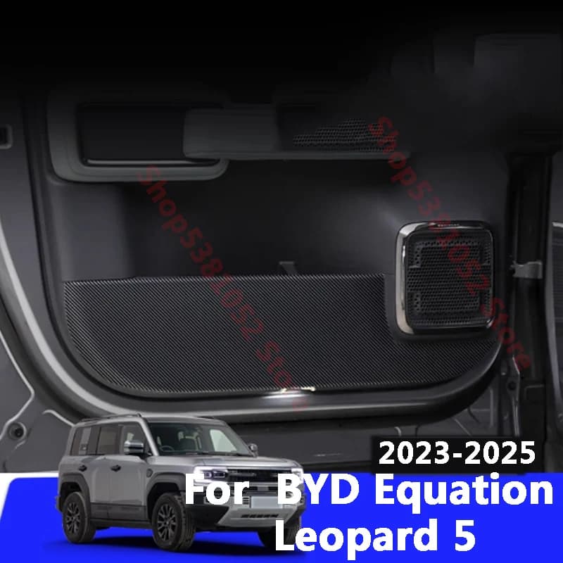 For BYD Equation Leopard 5 2023-2025 Car Door Anti-kick Pad Accessories Door Anti-dirty Mat Protection Cushion Cover Sticker