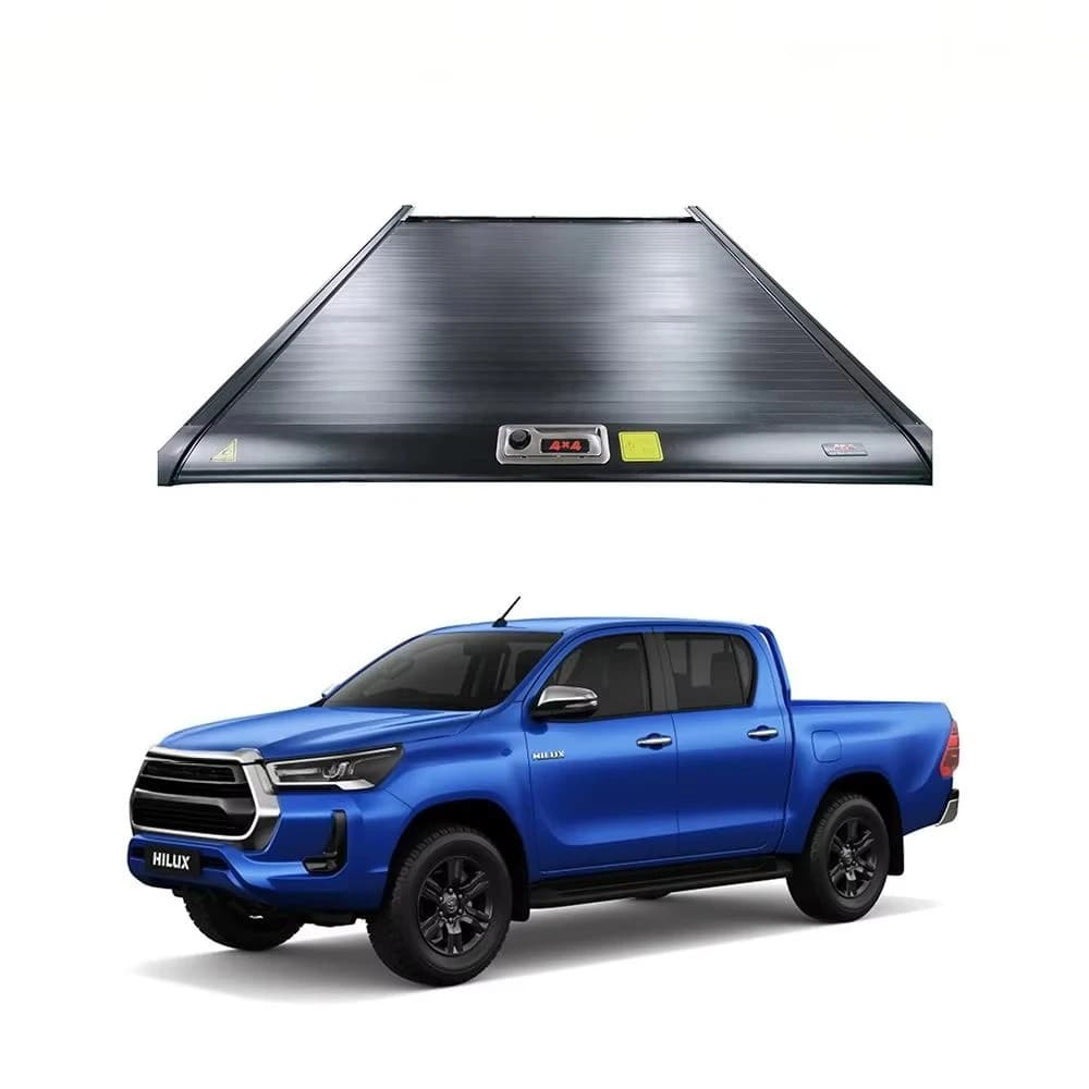 Electric Roller Shutter Tailored Tonneau Cover Lid for Toyota Hilux Revo Pickup Aluminum Roller Shutter Cover Bed Cover