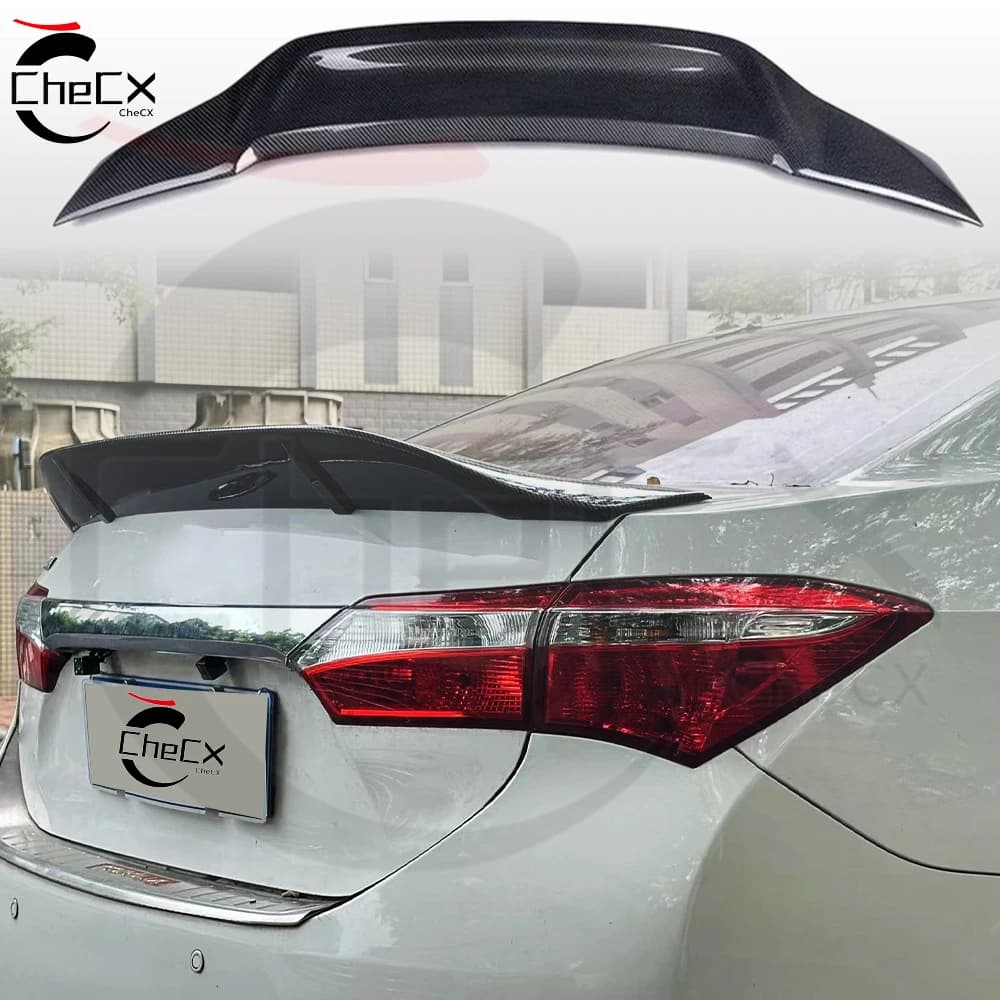 Suitable For 2014-2018 Toyota Corolla High Quality ABS Material Rear Spoiler Trunk Lid Spoiler Decorative Panel Rear Wing