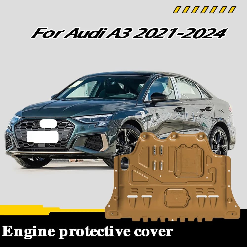 Higher Quality Alloy Under Engine Guard Mudguard Board Splash Shield Mud Fender Plate Panel For Audi A3 2021-2024