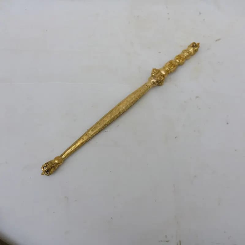 Exquisitely crafted pure copper long bell metal craft, business and home decoration brass ornament