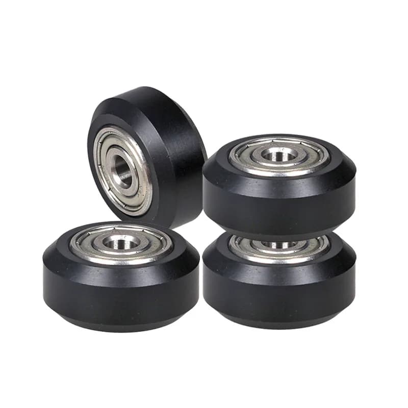 4Pcs for 3D Printer Accessories CR-10S Pulley Ender-3S Profile  D-Type Pulley 625 Flange Bearing Pulley