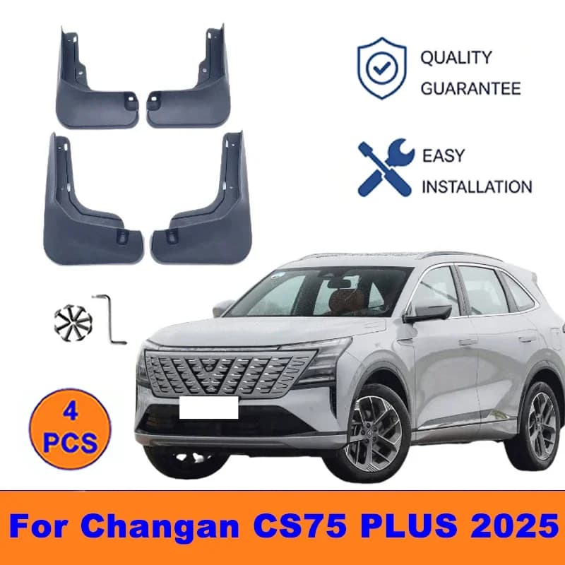 4Pcs Mud Flaps For Changan CS75 PLUS 2025 - Splash Guards Front & Rear Wheel Fender Mudguards Car Exterior Protection Accessoriy