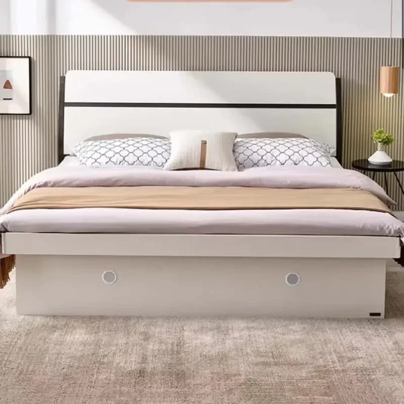 Castle European Elegant Bed Double Platform Salon Queen Modern Luxury King Bed Bedroom Show Reception Beliche Hotel Furniture