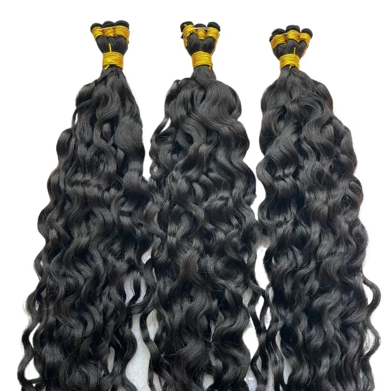 Hand-braided hair curtains, hand-braided second-generation imitation hand-braided natural color natural braided  inverted