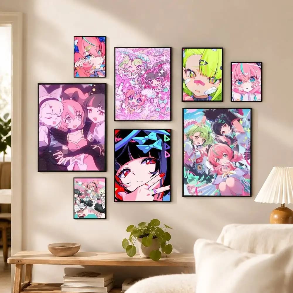 Game ZZZ Angels of Delusion Poster High Quality Dorm Living Room Aesthetic Wall Decoration Painting Stickers Gift