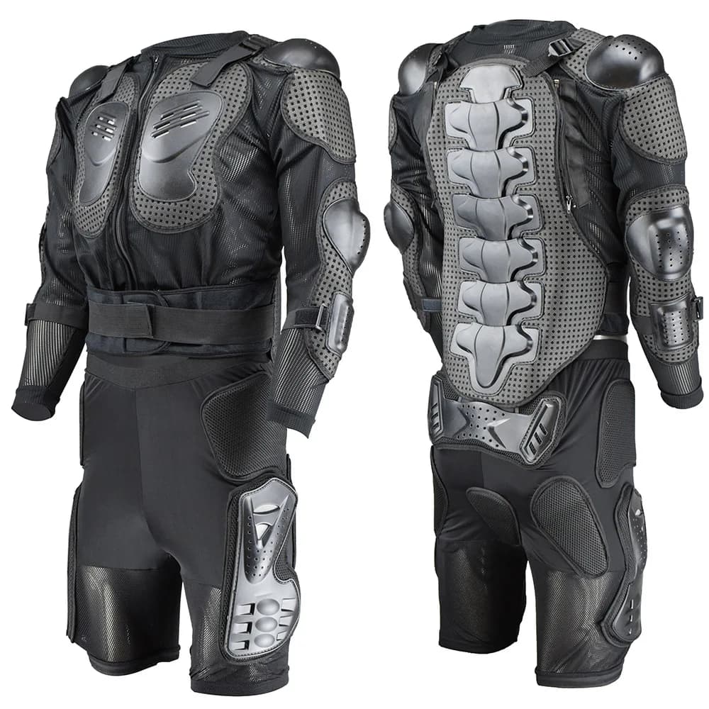Motorcycle suit armor, anti-drop rider, locomotive riding off-road protective gear, racing armor pants set