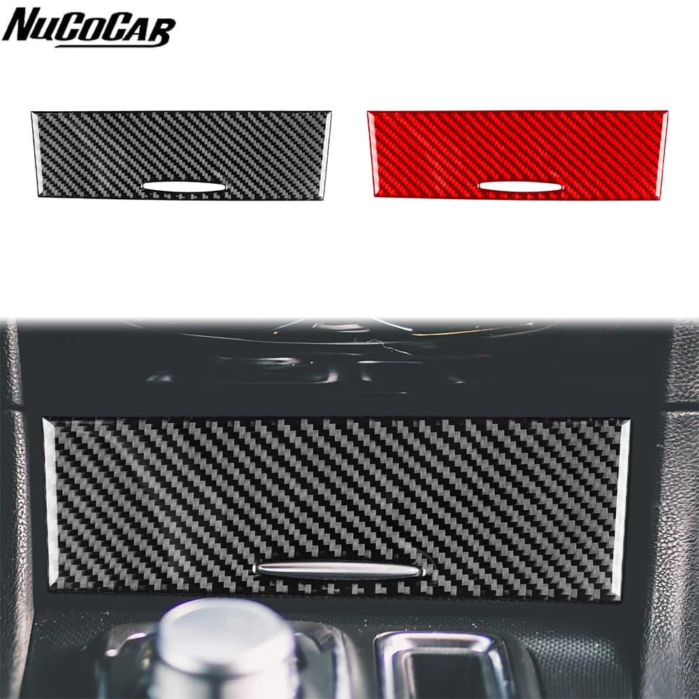 For Chrysler 300 300C 2015-2023 Carbon Fiber Centre console storage Panel Trim Cover Car Accessories inside Decorative Stickers