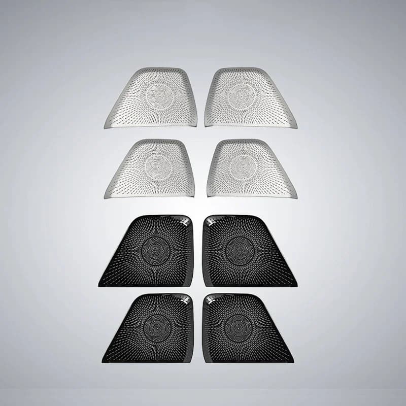 4PCS For ZEEKR 7X 2025 2026 Car Door Horn Protective Cover  Audio Protective Metal Auto Interior Accessory For Zeekr 7X 25 26