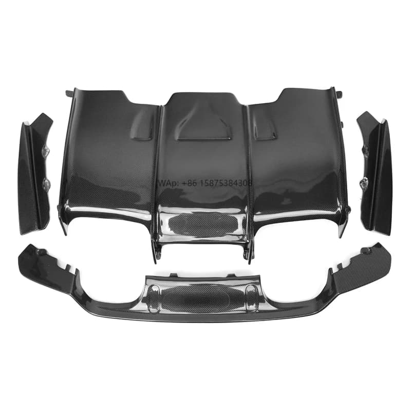 PSM Style Carbon Fiber Rear Bumper Side Apron Diffuser Tray Body Kits for F8X M3 M4 Car Fenders