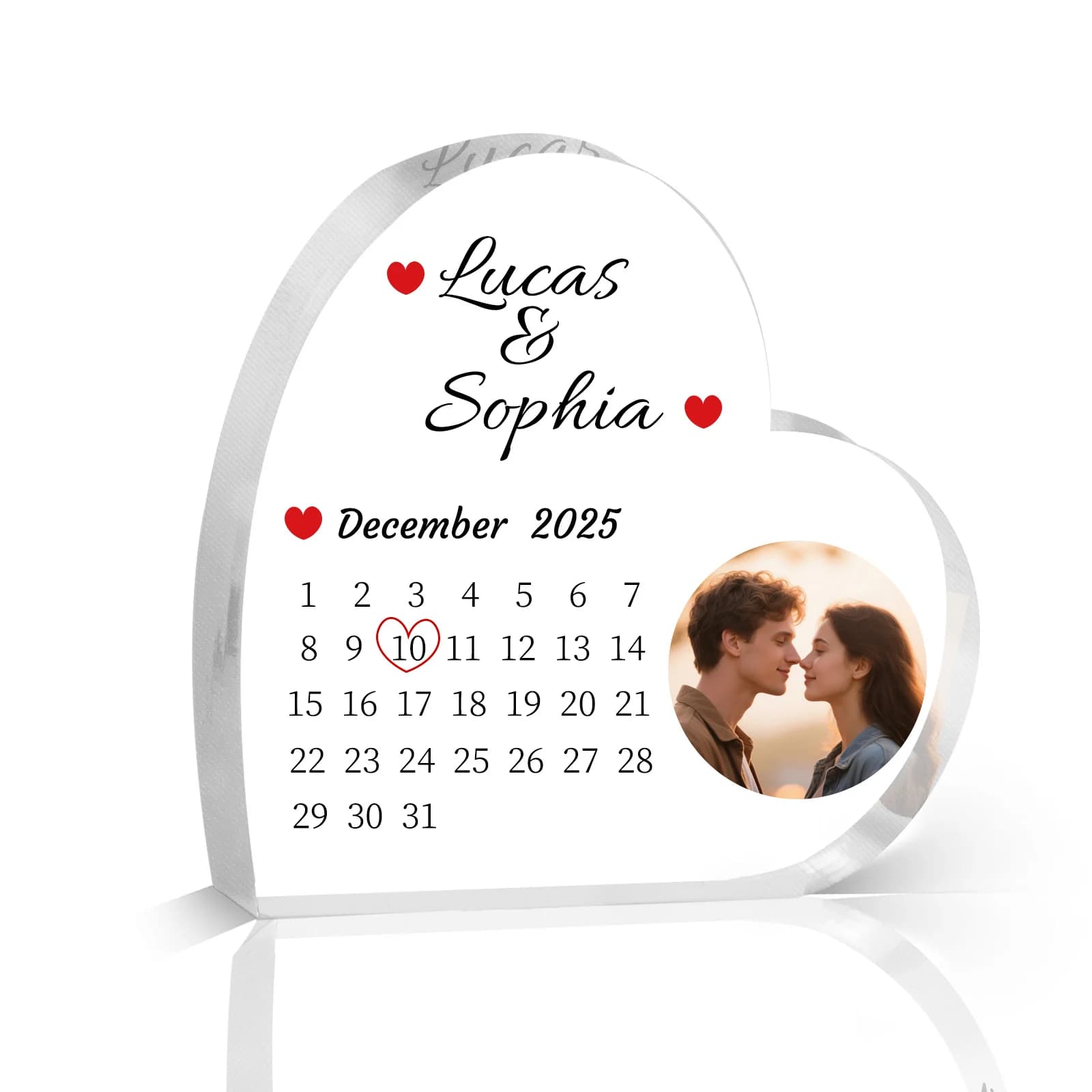 Personalized Photo Acrylic Block,Custom Plaque Gift For Wedding Anniversary Valentine‘s,Romantic Couple Keepsake,Home Decor Sig