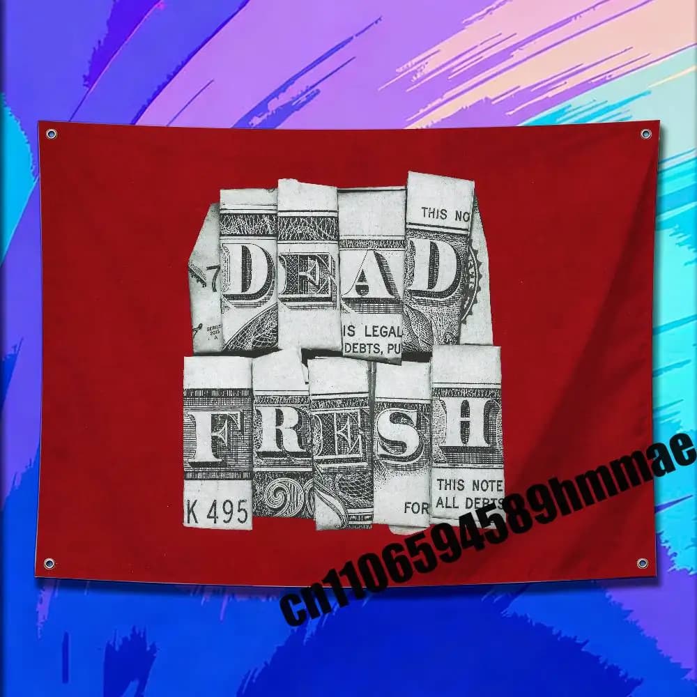 50x70cm Outdoor Garden Bedroom Decorate Wall Banner Tapestry Flags For Lil Baby Dead Fresh WHAM Flag