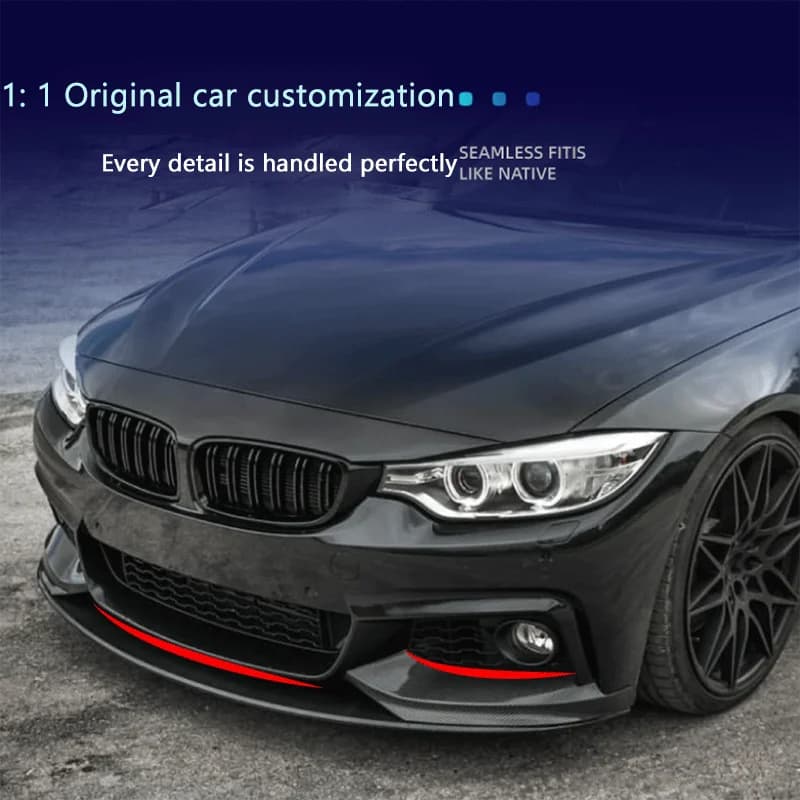 Car Front Bumper Lip Front Spoiler Splitter Diffuser Cover Guard Body Kit For BMW 4 Series F32 F33 F36 MP M Sport 2014-2020